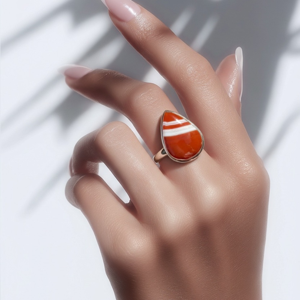 Botswana Agate Ring - Picture 2 of 12